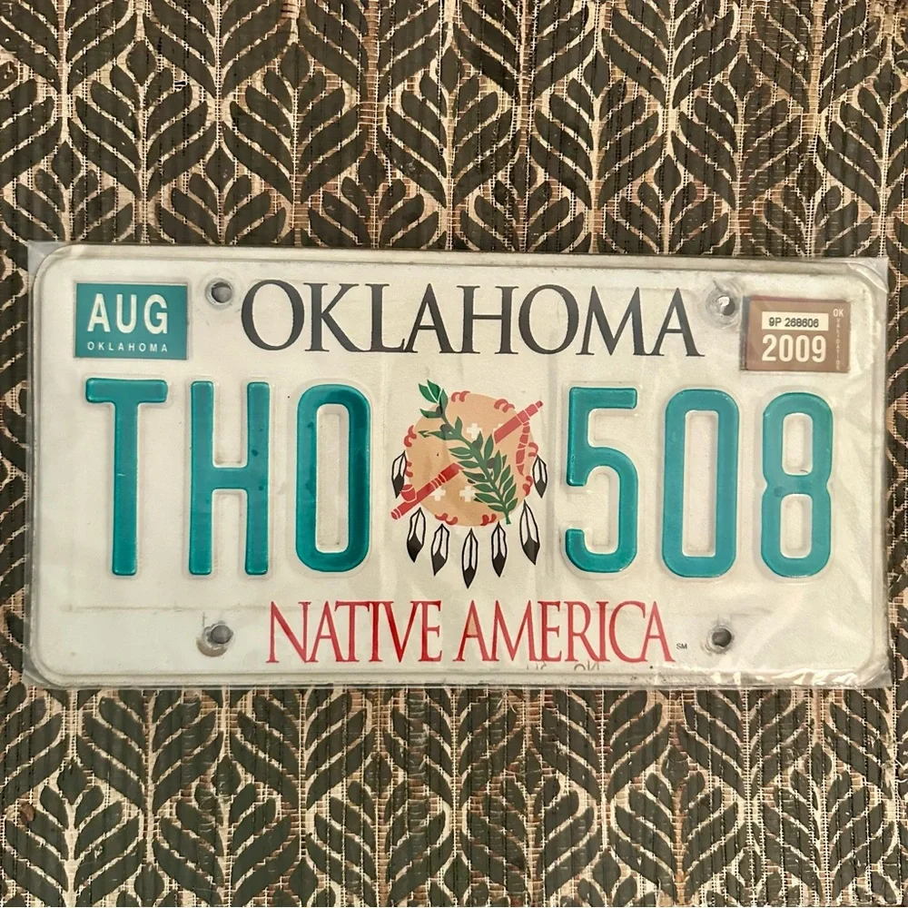 Oklahoma Native America License Plate